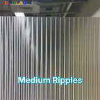 Medium Ripples Privacy Reeded Window Film