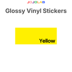 Coloured Glossy Vinyl Stickers 10 Sheets