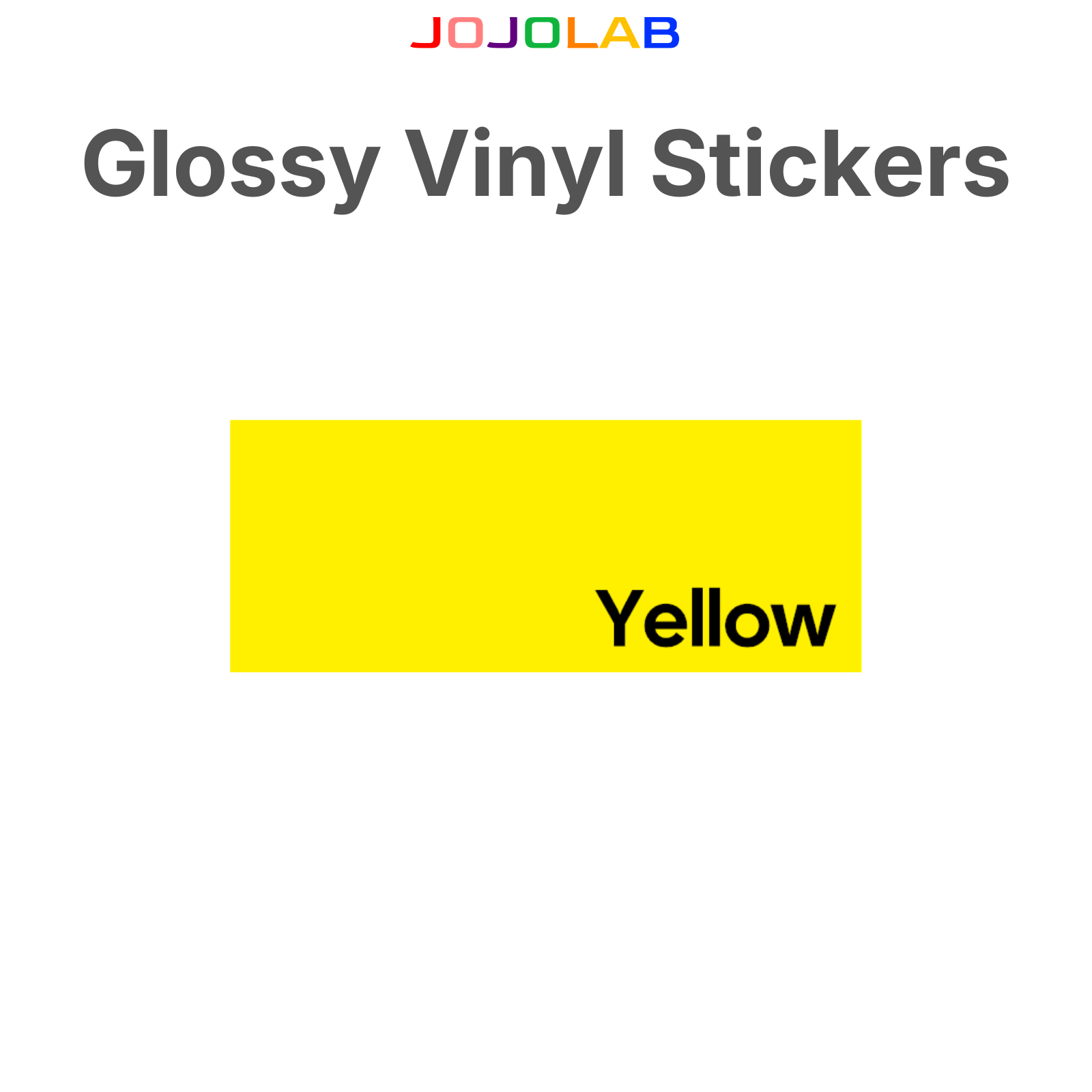 Coloured Glossy Vinyl Stickers 10 Sheets