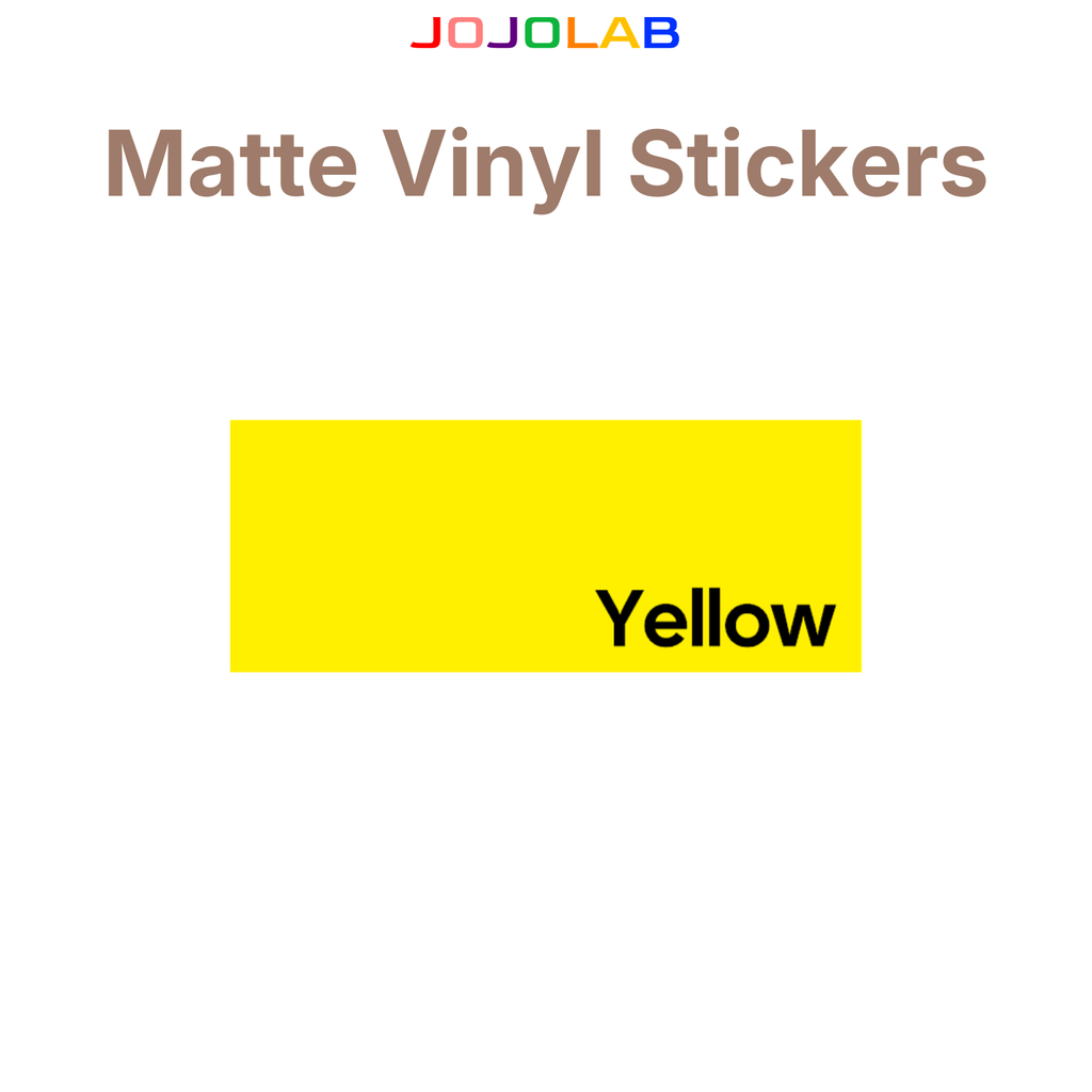 Coloured Matte Vinyl Stickers 10 Sheets