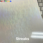 A4 Holographic Cold Laminate Sticker Sheet