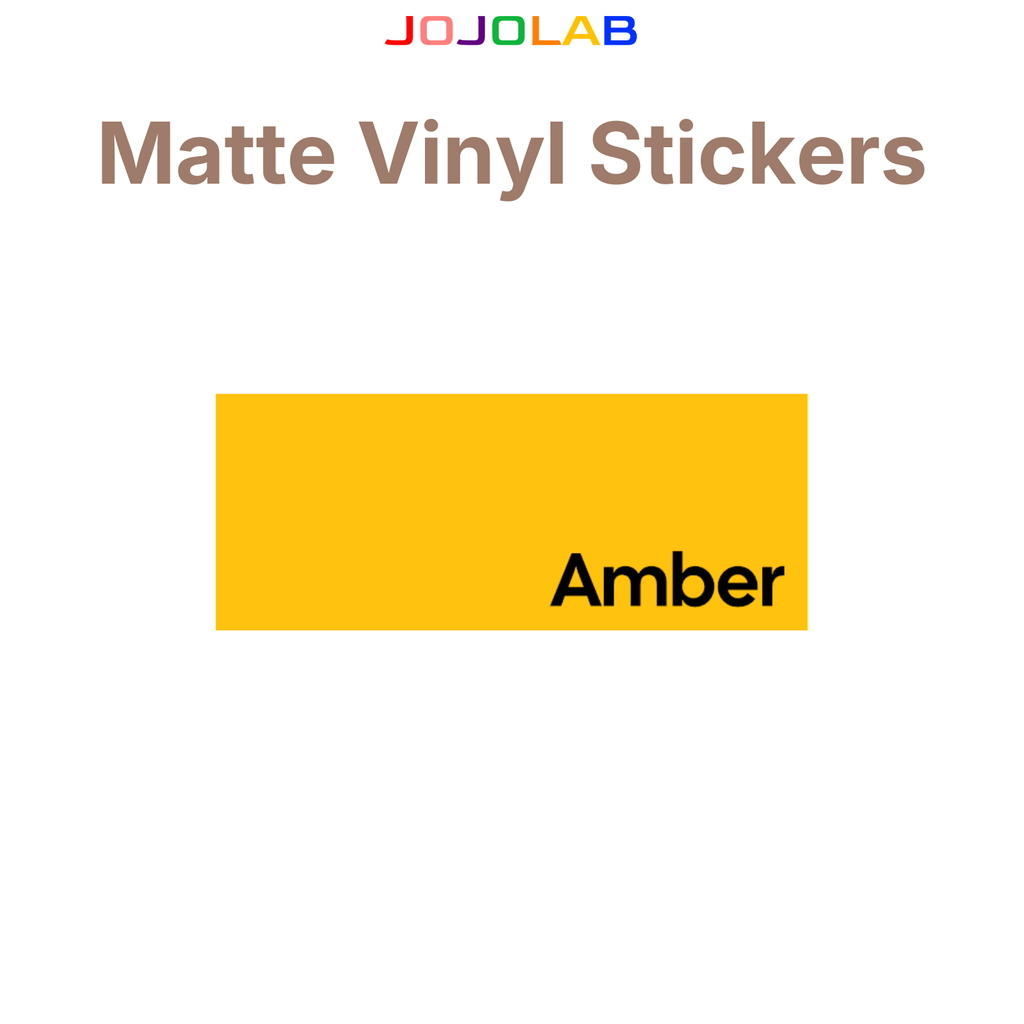 Coloured Matte Vinyl Stickers 10 Sheets