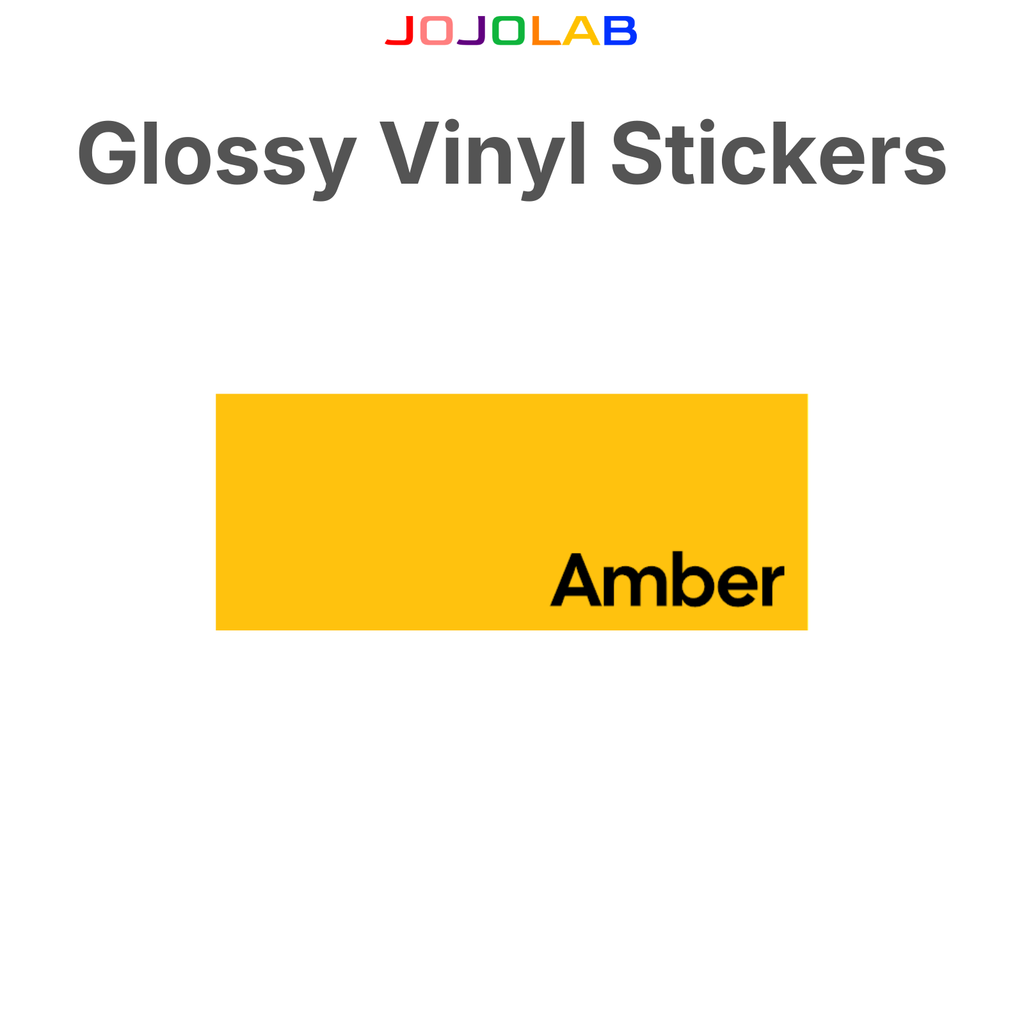 Coloured Glossy Vinyl Stickers 10 Sheets