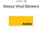 Coloured Glossy Vinyl Stickers 10 Sheets