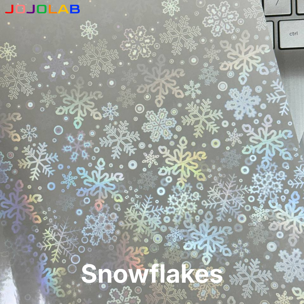 A4 Holographic Cold Laminate Sticker Sheet
