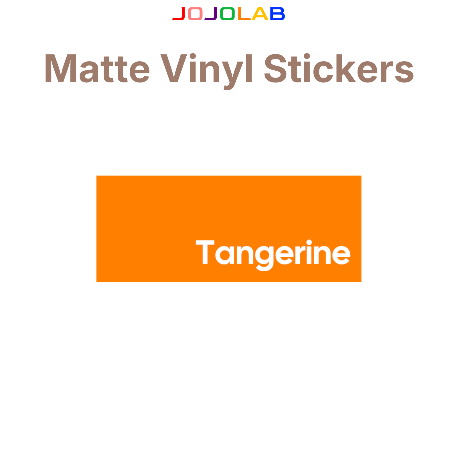 Coloured Matte Vinyl Stickers 10 Sheets