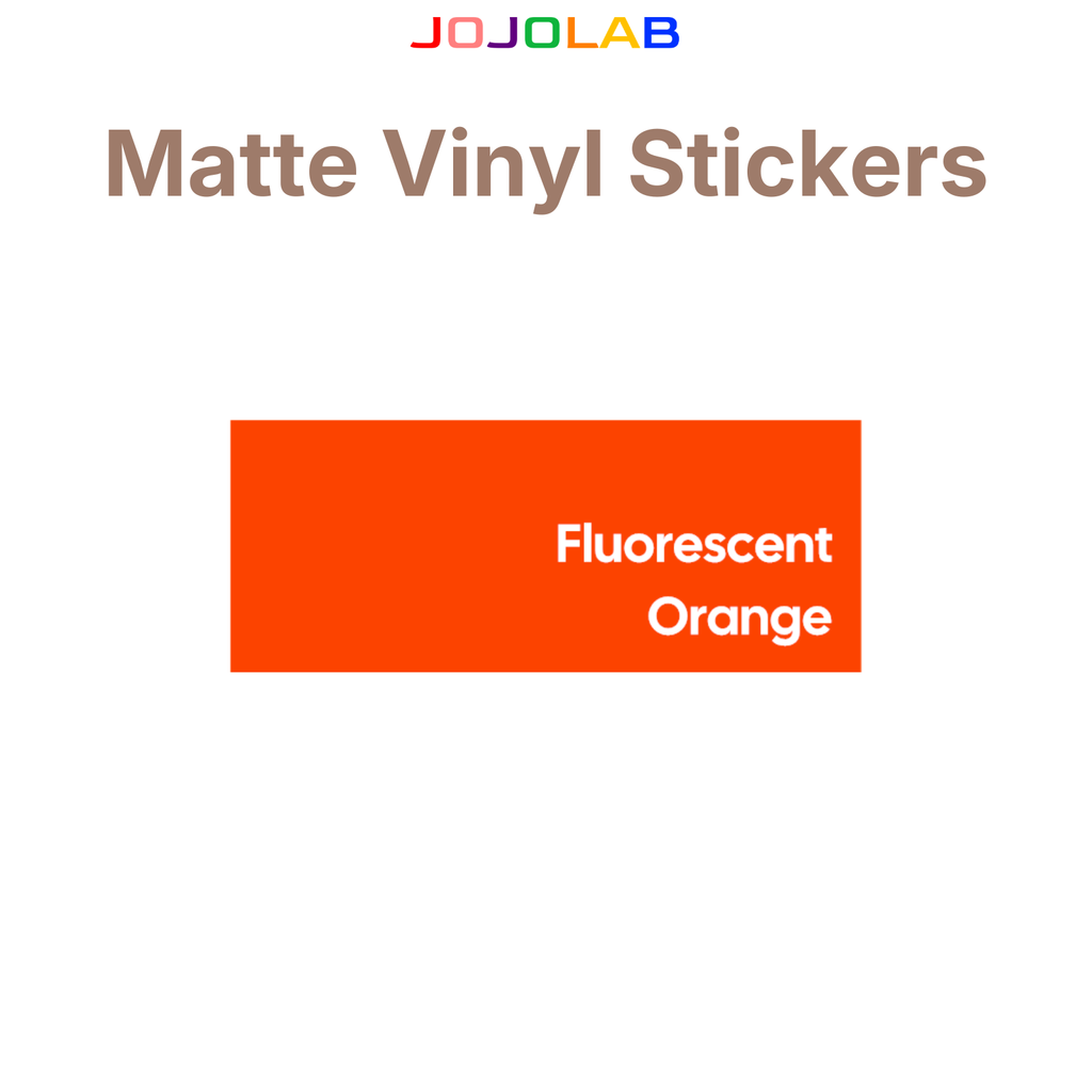 Coloured Matte Vinyl Stickers 10 Sheets
