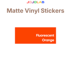 Coloured Matte Vinyl Stickers 10 Sheets