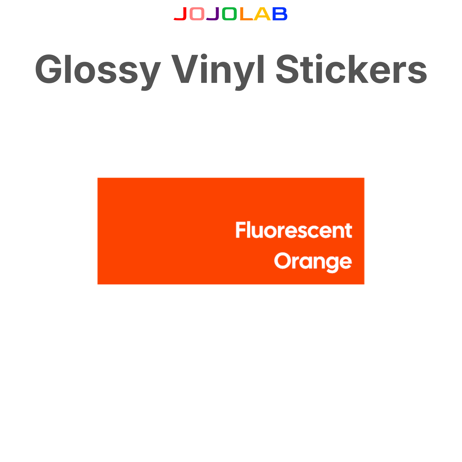 Coloured Glossy Vinyl Stickers 10 Sheets