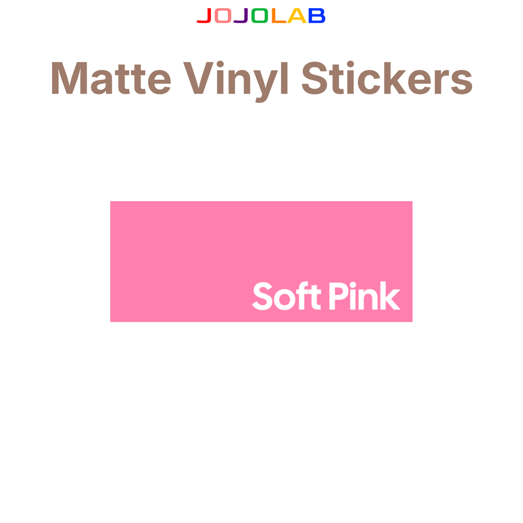 Coloured Matte Vinyl Stickers 10 Sheets