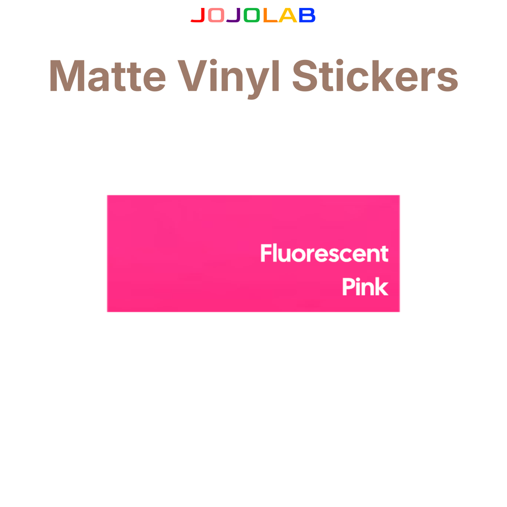 Coloured Matte Vinyl Stickers 10 Sheets