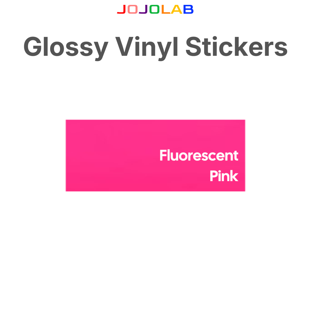 Coloured Glossy Vinyl Stickers 10 Sheets