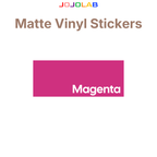 Coloured Matte Vinyl Stickers 10 Sheets