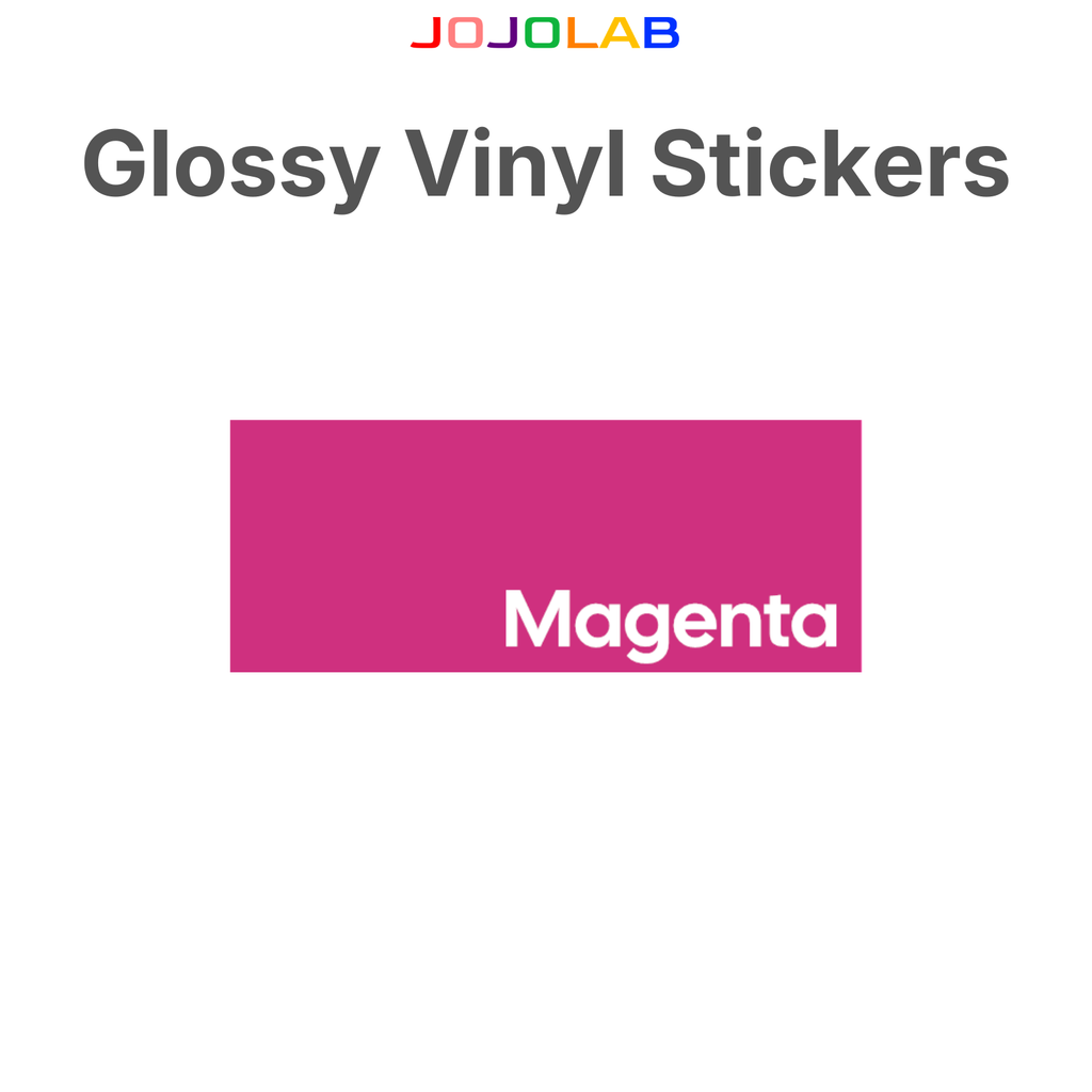 Coloured Glossy Vinyl Stickers 10 Sheets