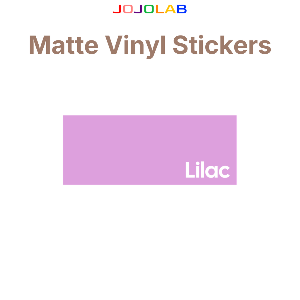 Coloured Matte Vinyl Stickers 10 Sheets