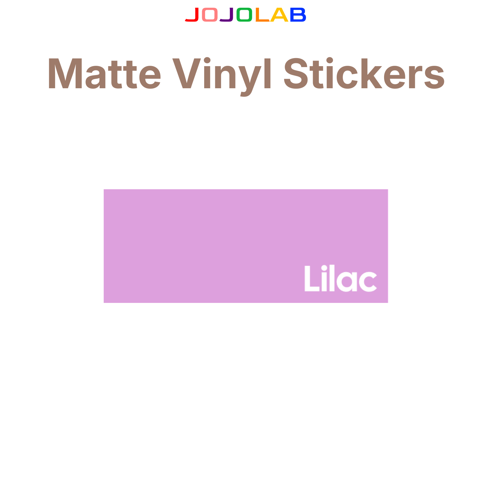 Coloured Matte Vinyl Stickers 10 Sheets