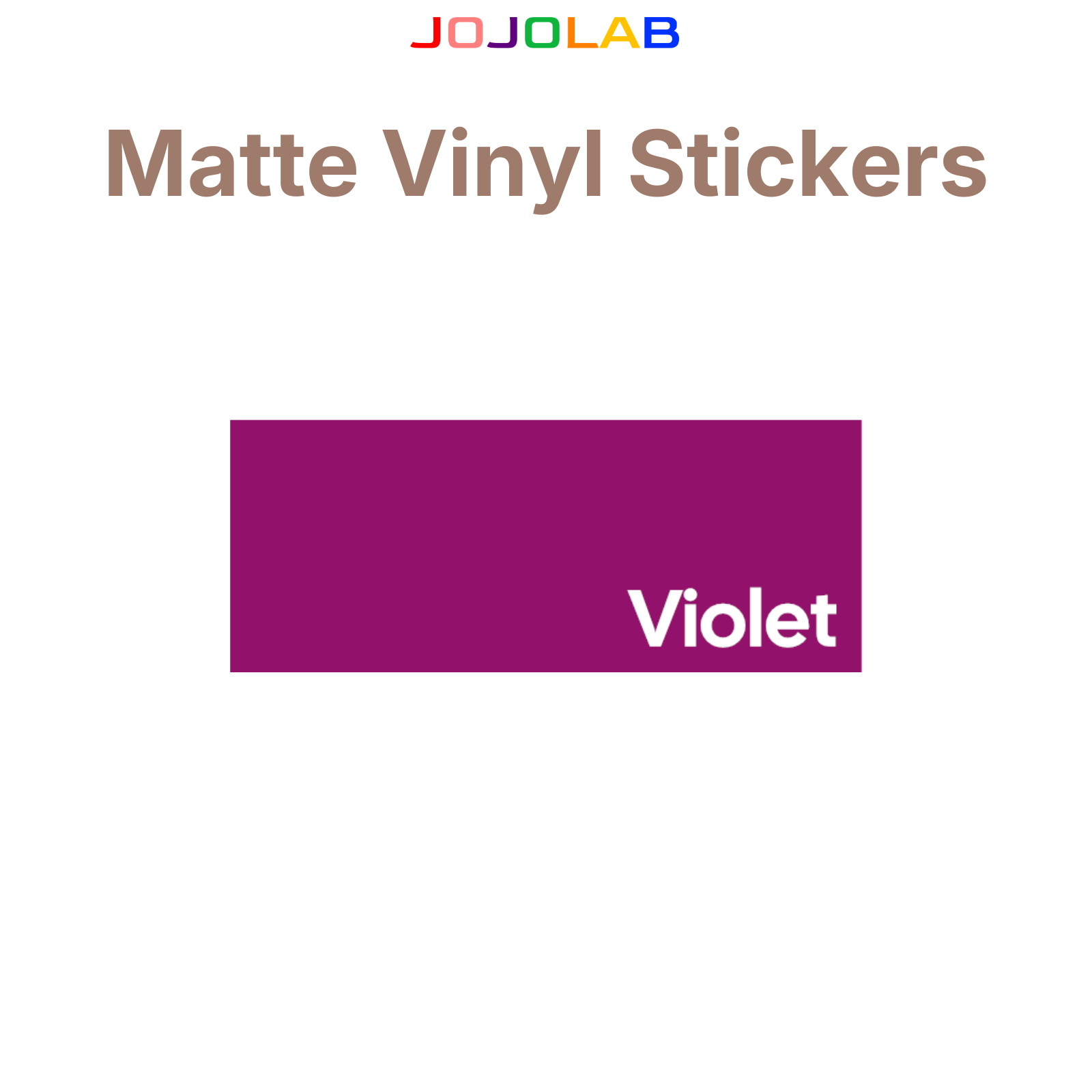 Coloured Matte Vinyl Stickers 10 Sheets