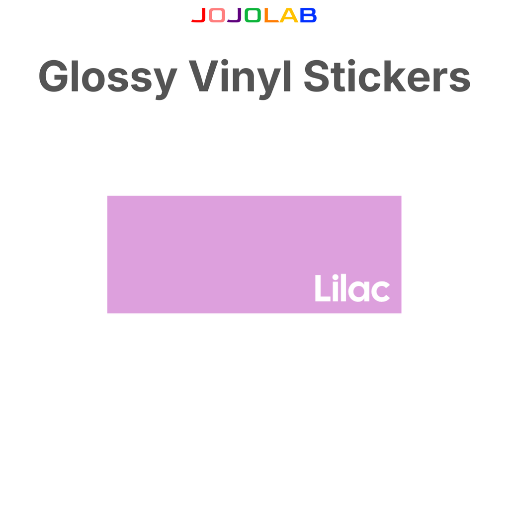 Coloured Glossy Vinyl Stickers 10 Sheets