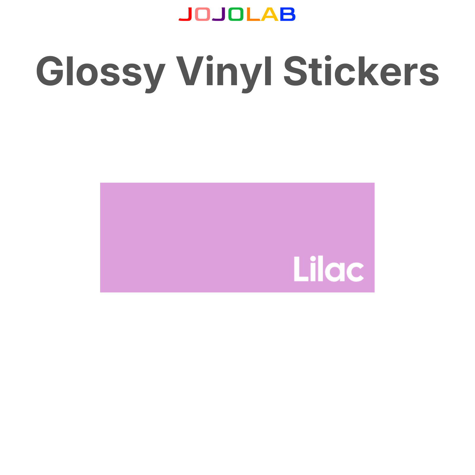 Coloured Glossy Vinyl Stickers 10 Sheets