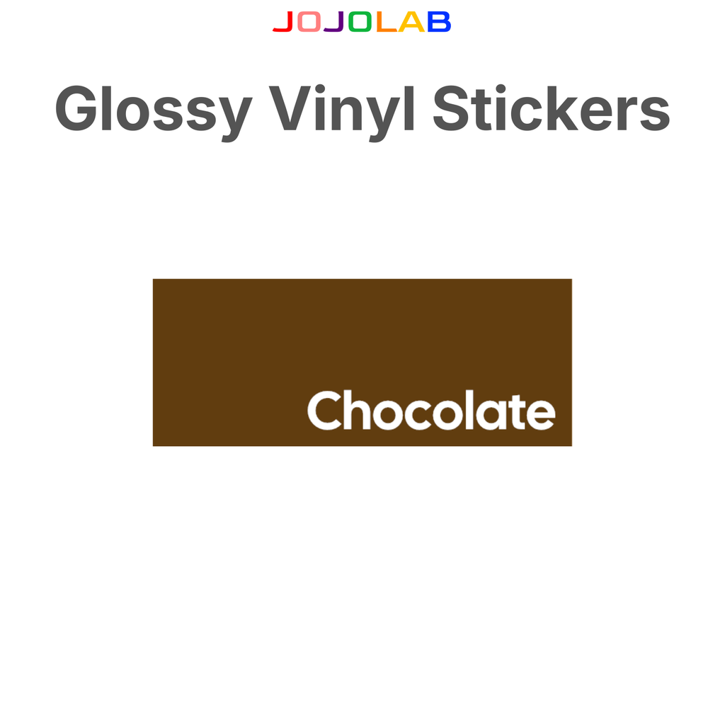 Coloured Glossy Vinyl Stickers 10 Sheets
