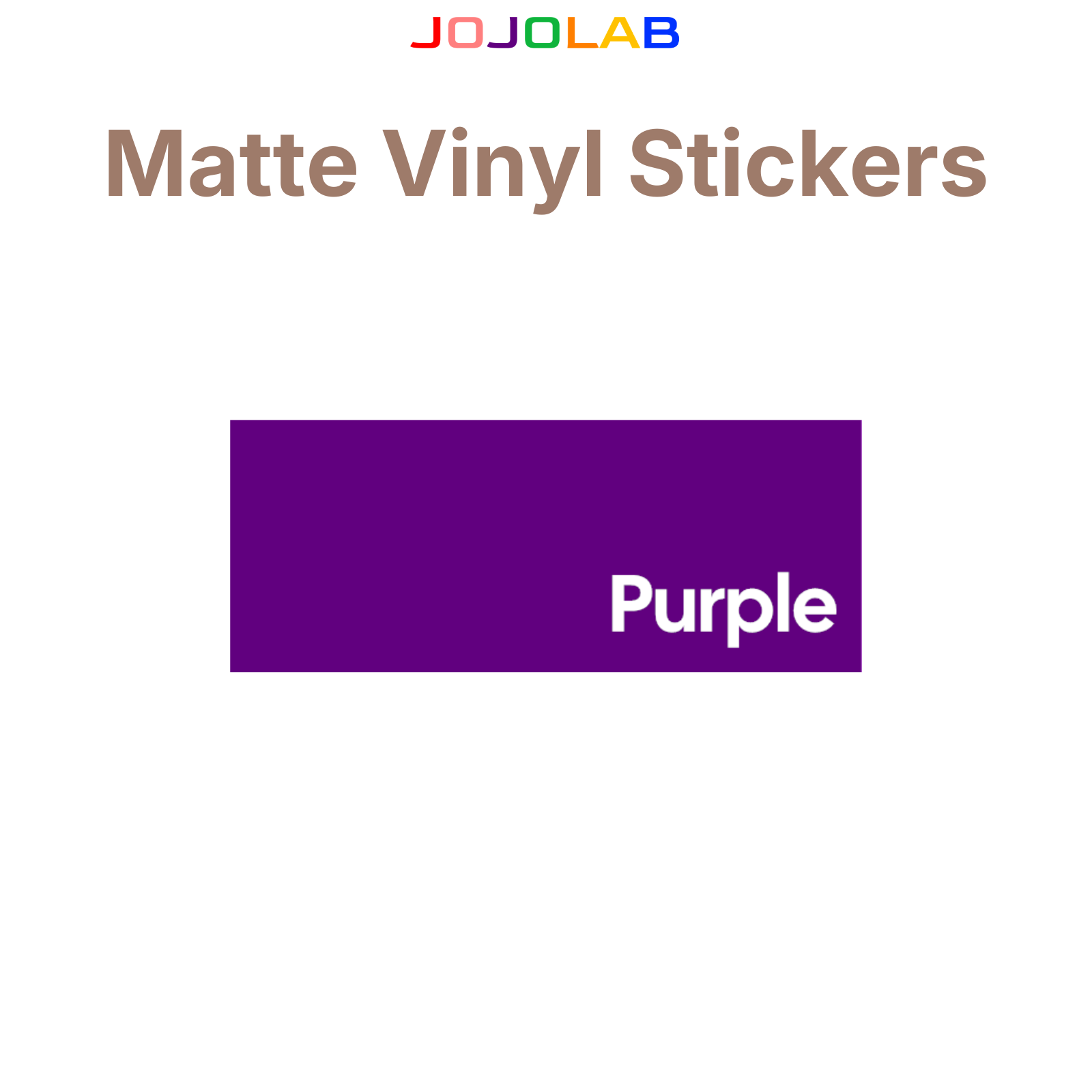 Coloured Matte Vinyl Stickers 10 Sheets