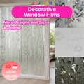 Floral Botanical Design Decorative Window Film