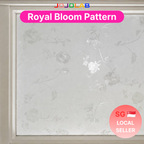 Royal Bloom Floral Pattern Window Film