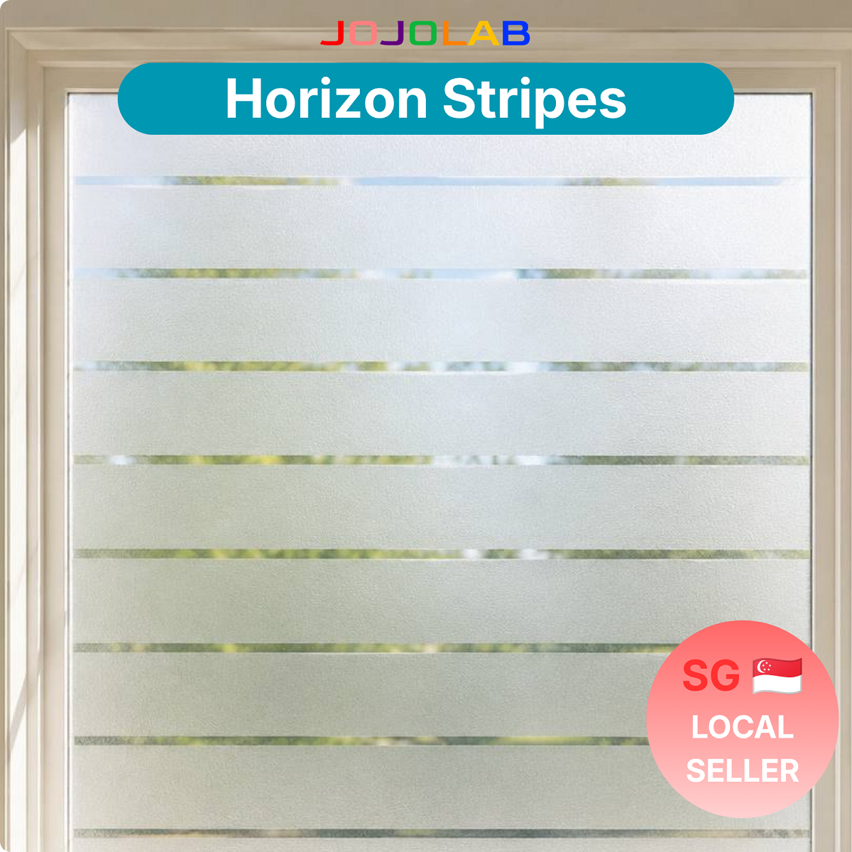 Horizon Striped Pattern Window Film