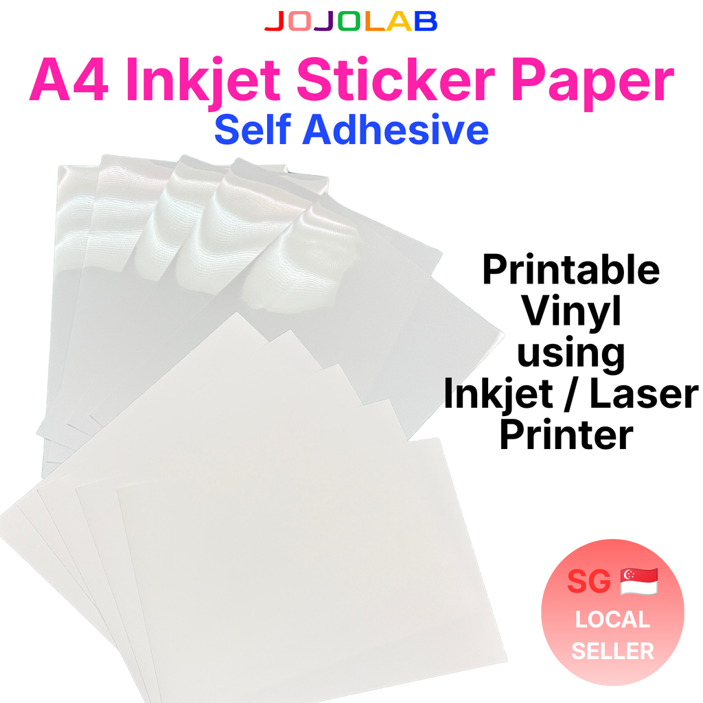A4 Inkjet Printable Vinyl Sticker Paper