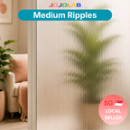 Medium Ripples Privacy Reeded Window Film