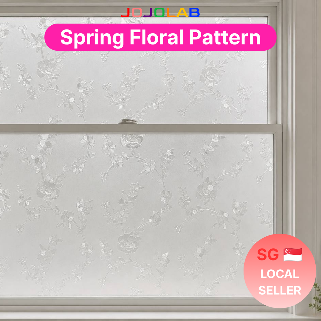 Spring Floral Pattern Window Film
