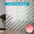 Urban Flow Striped Pattern Window Film