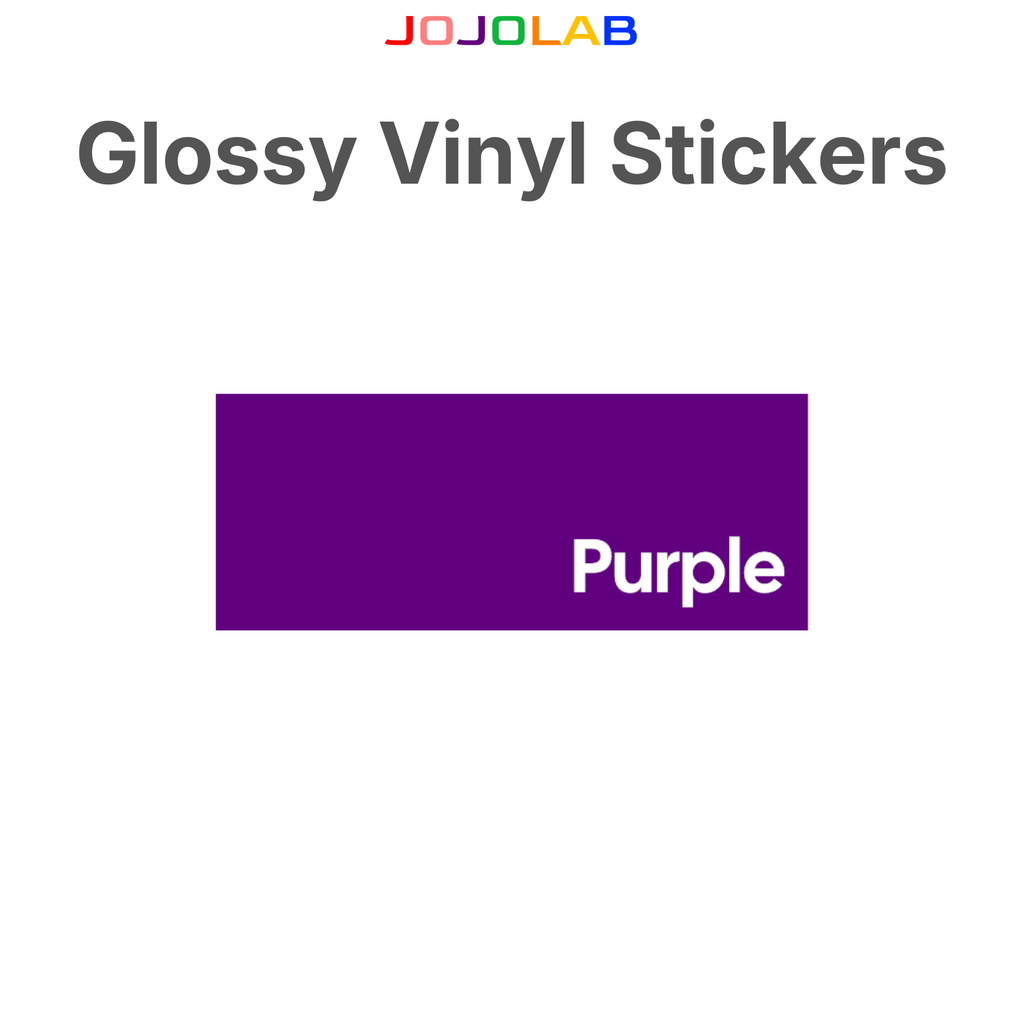 Coloured Glossy Vinyl Stickers 10 Sheets