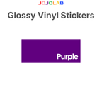 Coloured Glossy Vinyl Stickers 10 Sheets