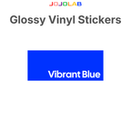 Coloured Glossy Vinyl Stickers 10 Sheets