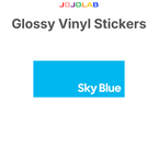 Coloured Glossy Vinyl Stickers 10 Sheets