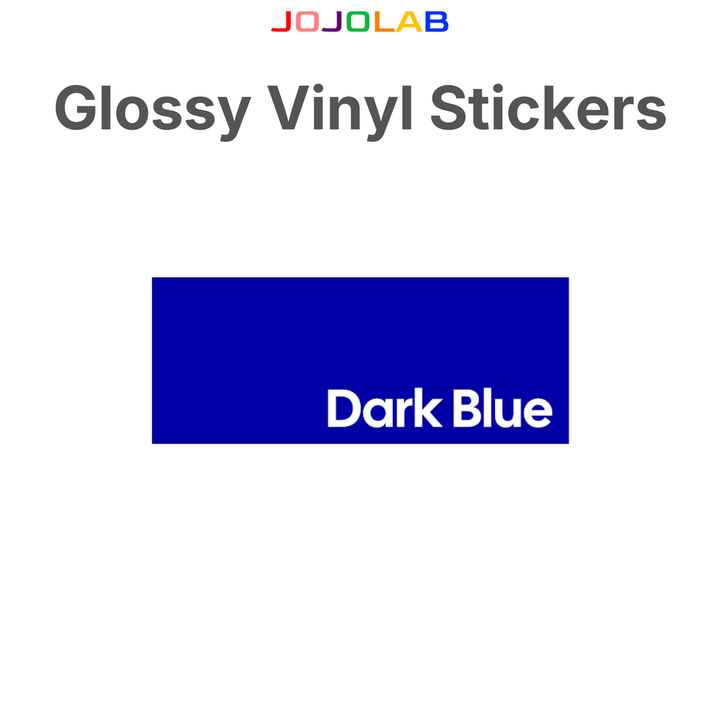 Coloured Glossy Vinyl Stickers 10 Sheets