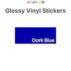 Coloured Glossy Vinyl Stickers 10 Sheets