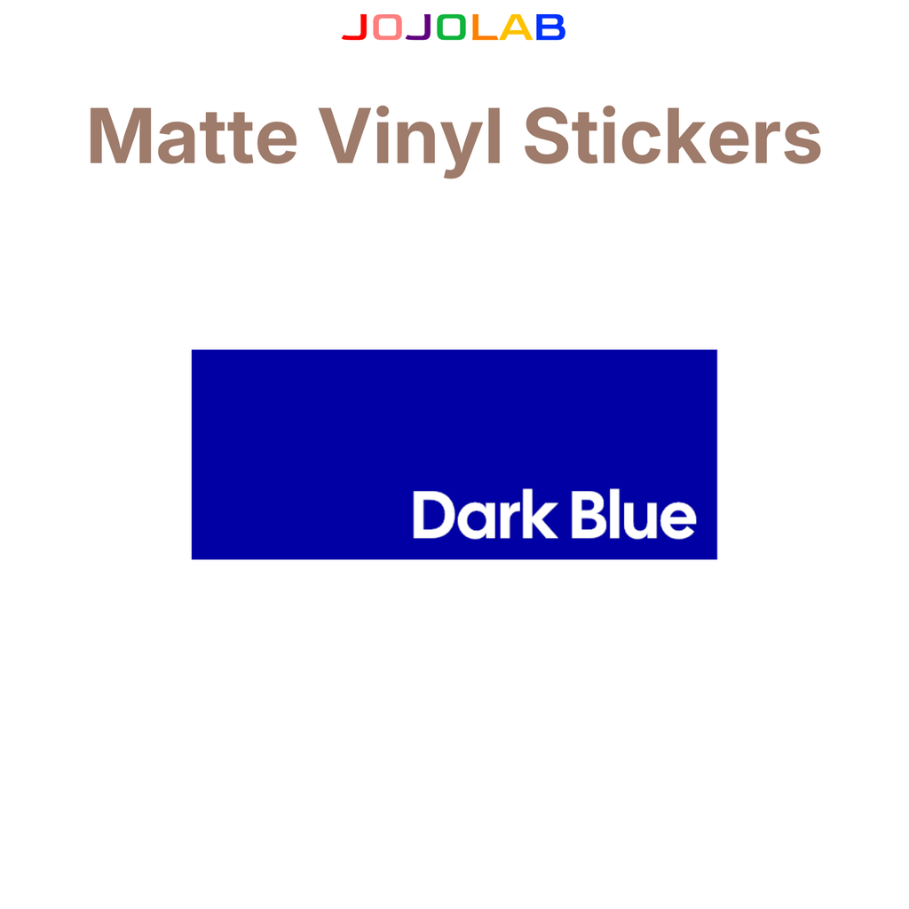 Coloured Matte Vinyl Stickers 10 Sheets