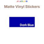 Coloured Matte Vinyl Stickers 10 Sheets
