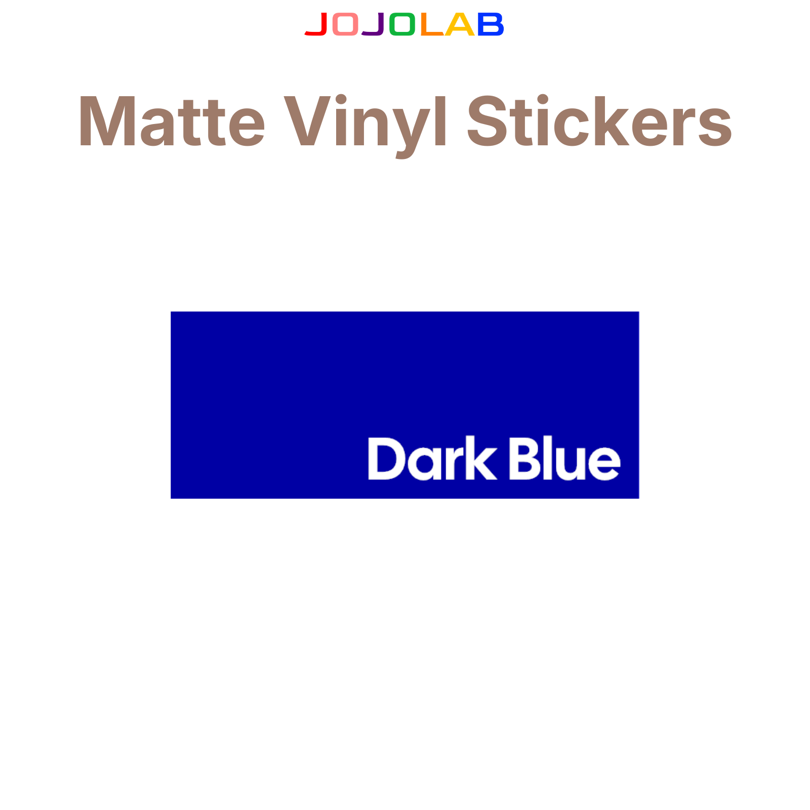 Coloured Matte Vinyl Stickers 10 Sheets