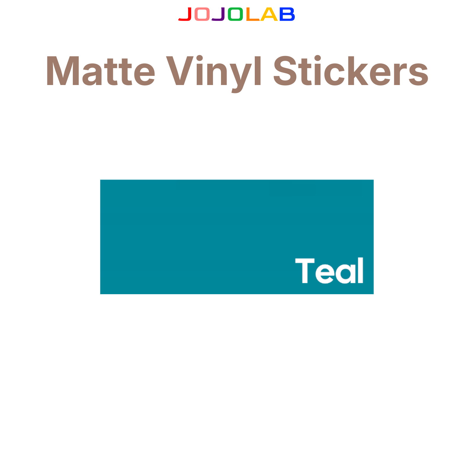 Coloured Matte Vinyl Stickers 10 Sheets