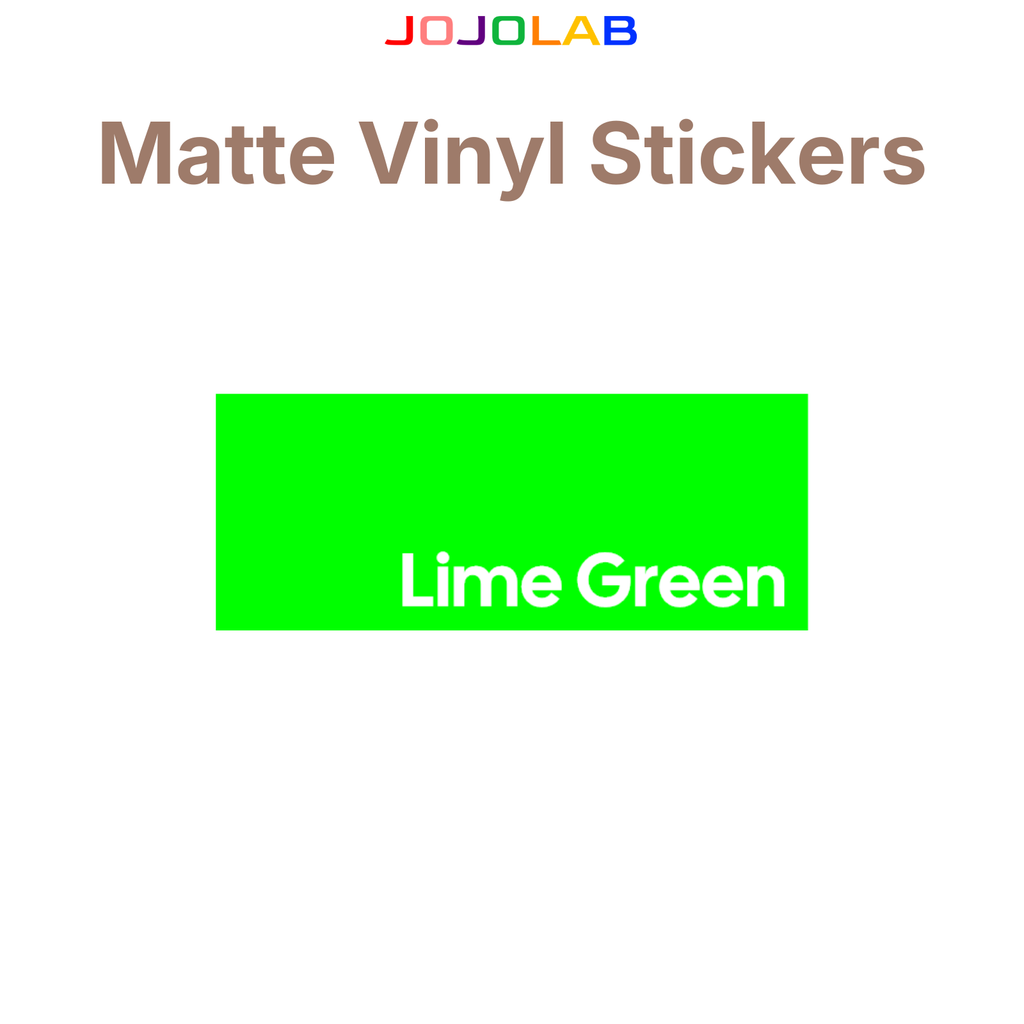 Coloured Matte Vinyl Stickers 10 Sheets