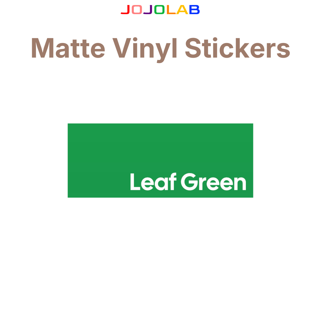 Coloured Matte Vinyl Stickers 10 Sheets