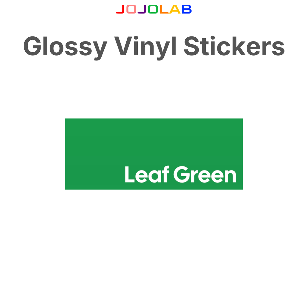 Coloured Glossy Vinyl Stickers 10 Sheets