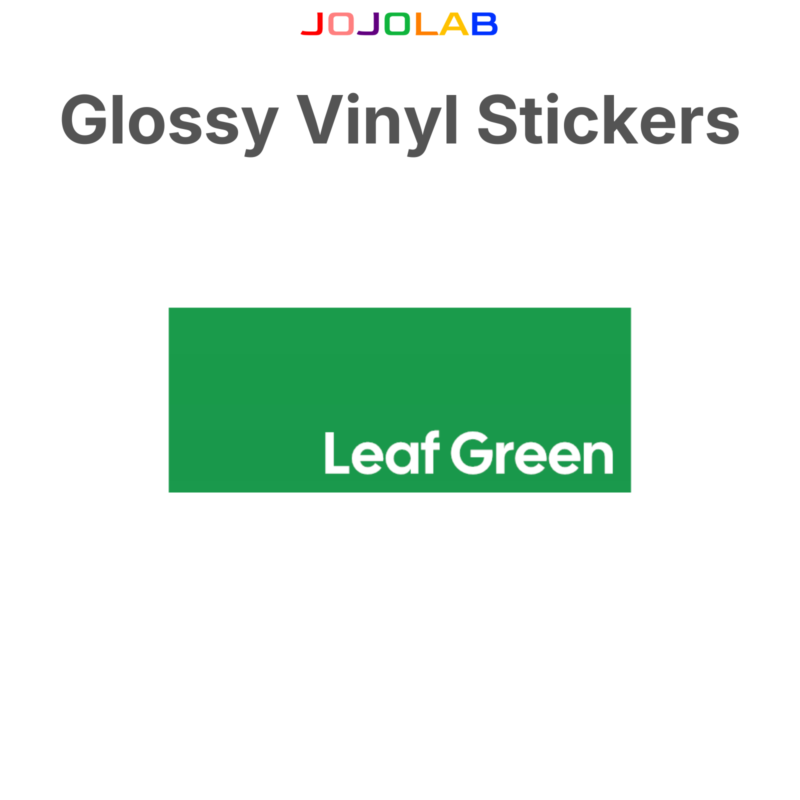 Coloured Glossy Vinyl Stickers 10 Sheets