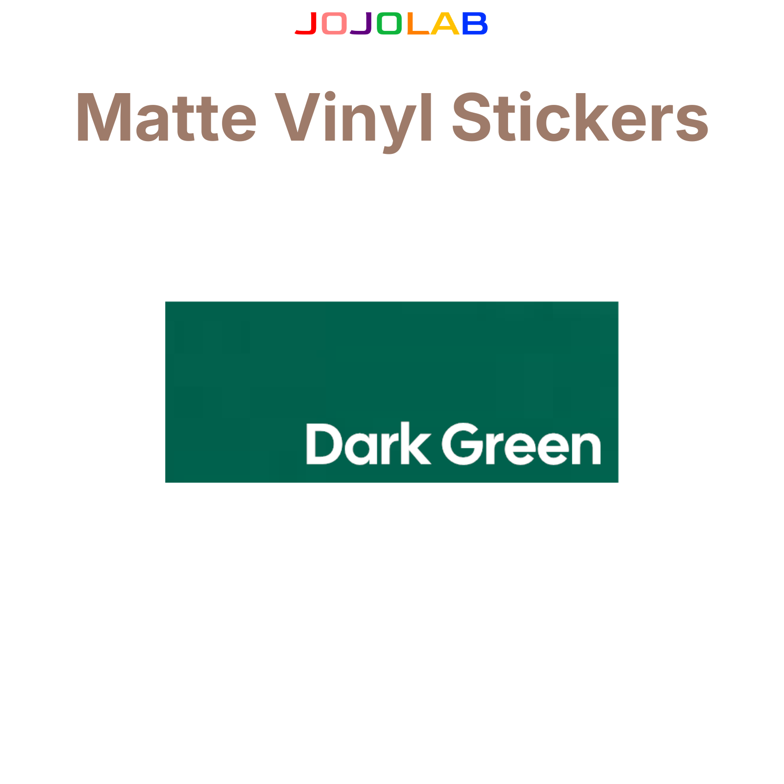 Coloured Matte Vinyl Stickers 10 Sheets