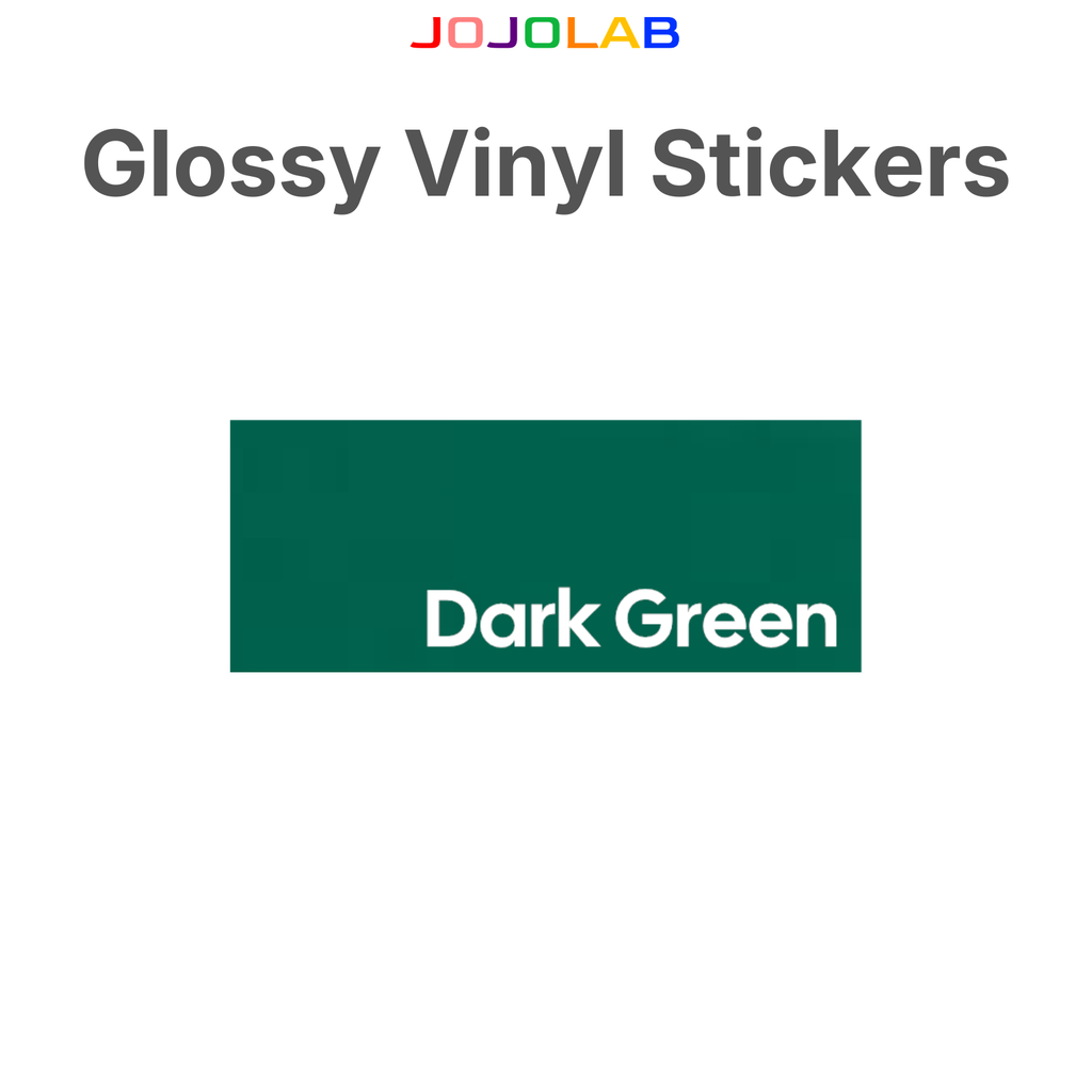 Coloured Glossy Vinyl Stickers 10 Sheets