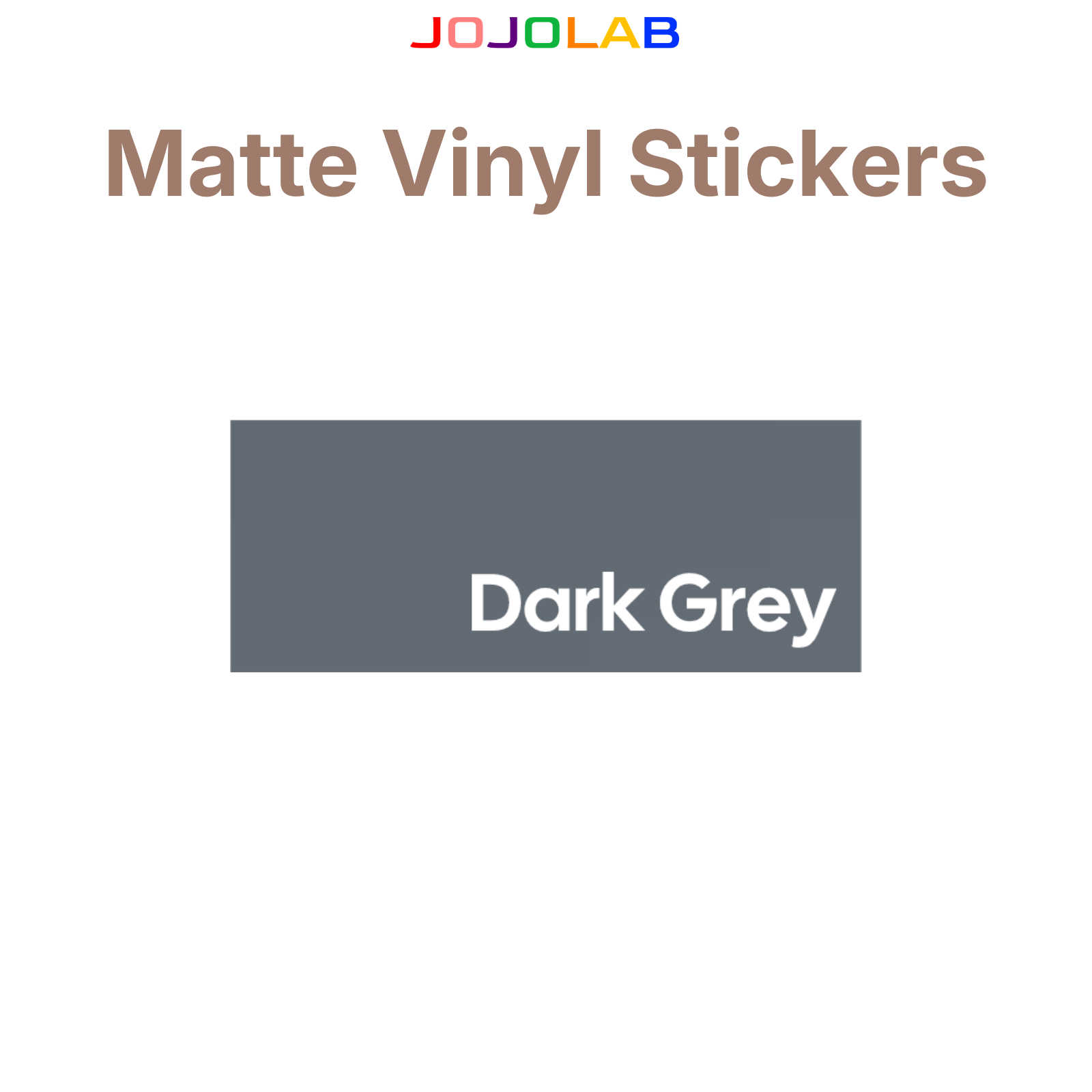 Coloured Matte Vinyl Stickers 10 Sheets