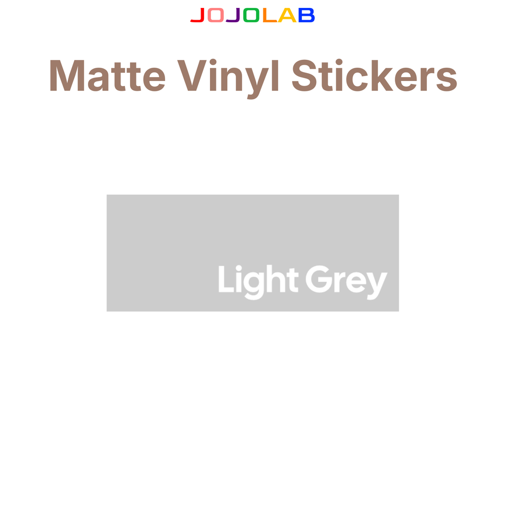 Coloured Matte Vinyl Stickers 10 Sheets